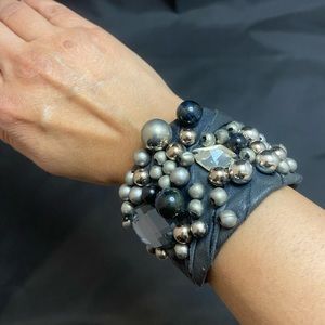 J.Mendel lambskin bracelet with beading